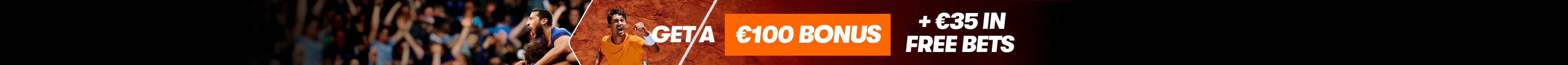 Get a €100 Bonus + €35 in Free Bets