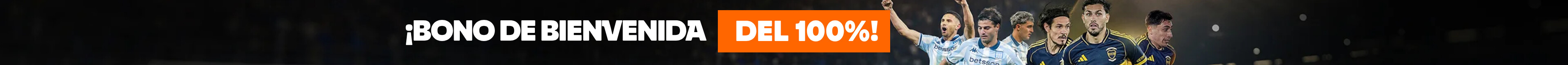 ¡Bono de bienvenida del 100%!