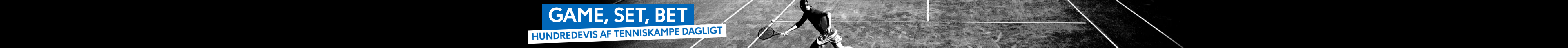 Odds på hundredevis af tenniskampe dagligt
