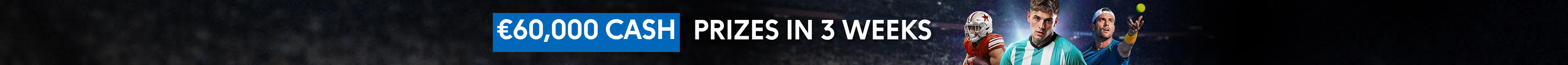 €20,000 Weekly Cash Prize Draws