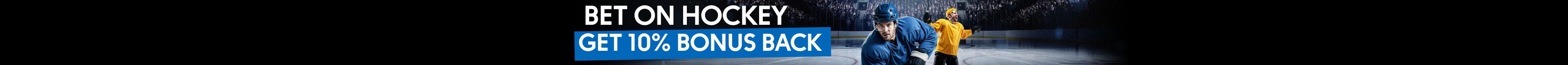 10% Hockey Preseason Games Bonus Back