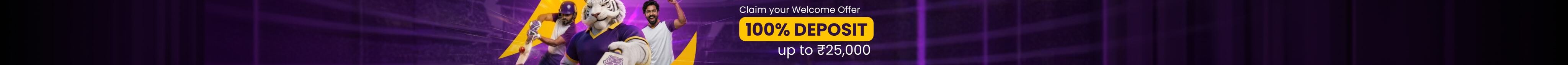 100% SPORTS BONUS, UP TO ₹25,000